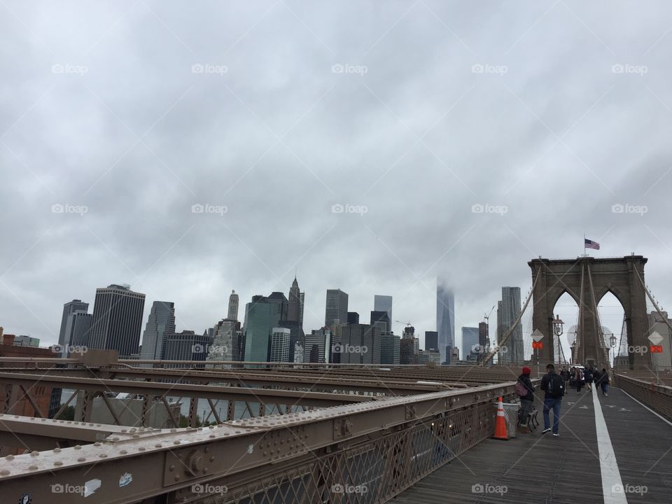 NYC from the Brooklyn Bridge!