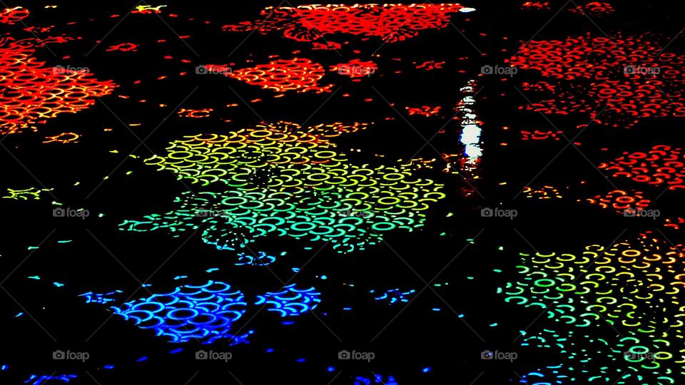 reflection rainbow colors