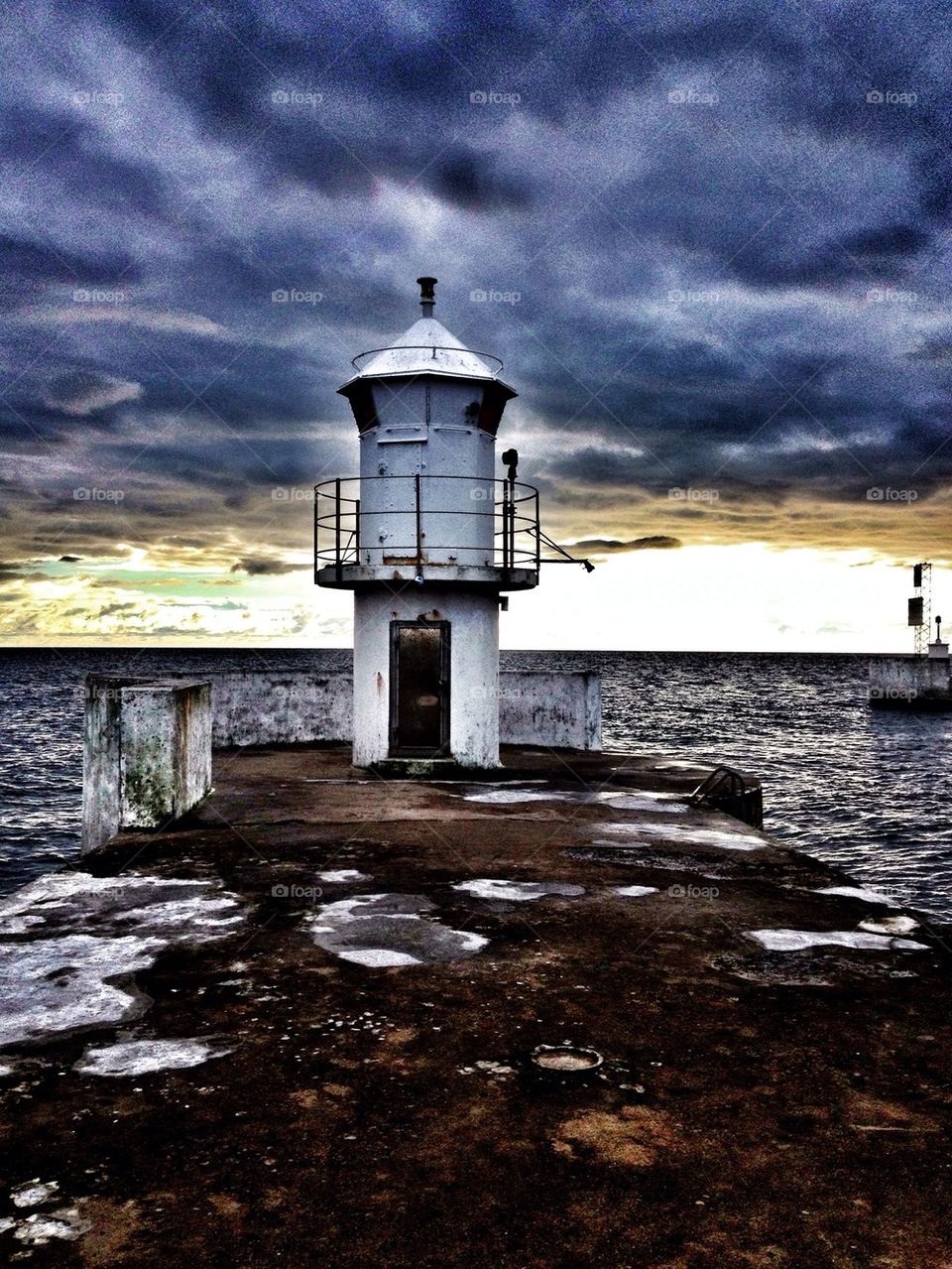 Light House in sunset