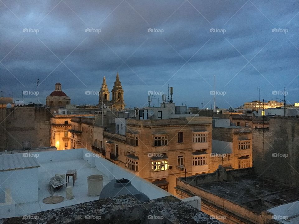 Beautiful Rooftops of Valletta. 