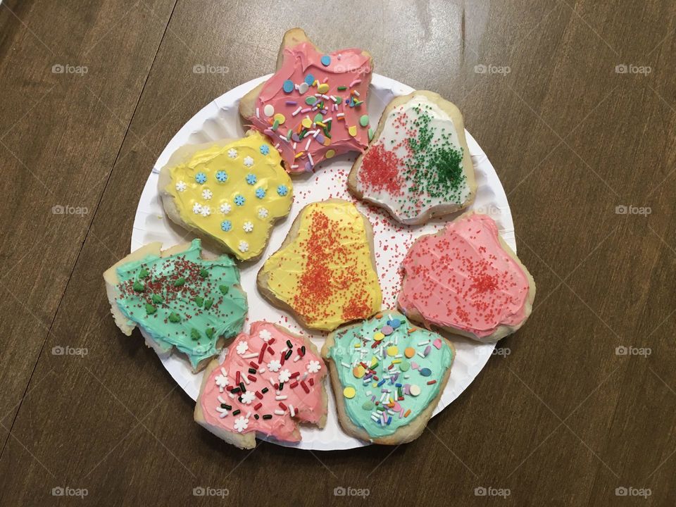 Christmas sugar cookies. 