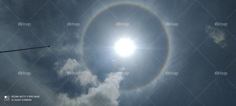 Rainbow🌈 ring around ☀️