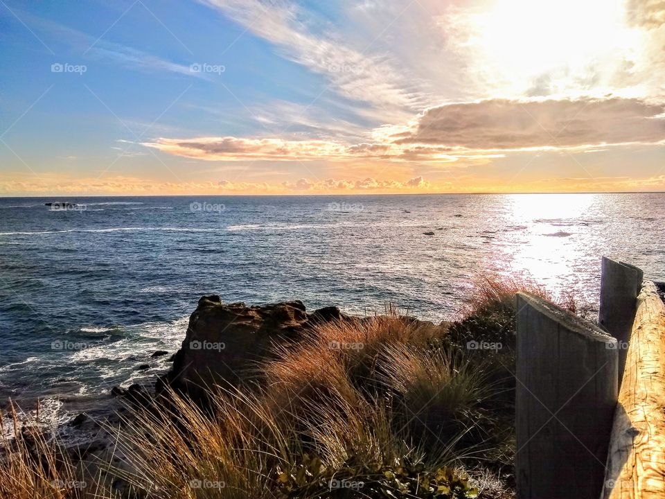 Bright and Sunny Start to a Peaceful Sunset "Rustic Evening"