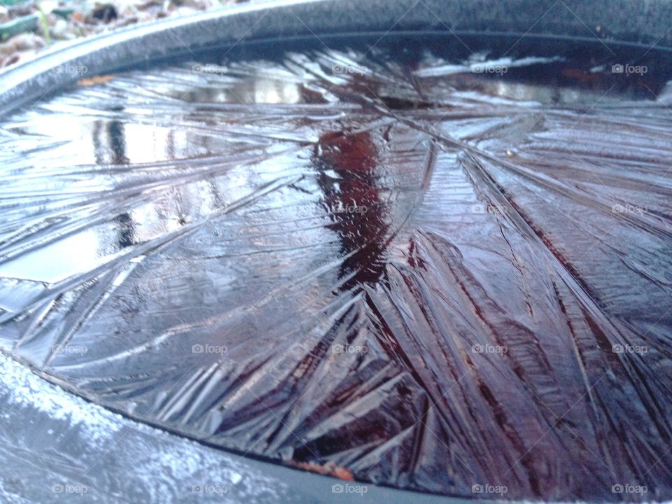 Frozen Water Closeup
