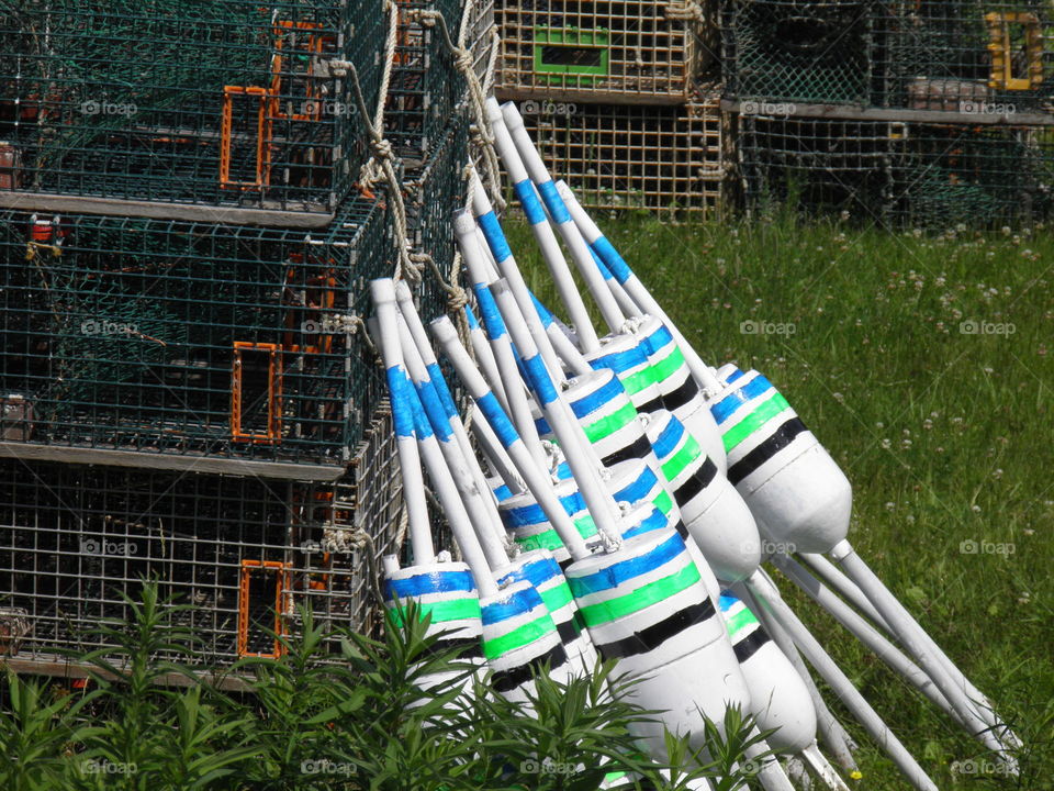 Buoy and Lobster traps