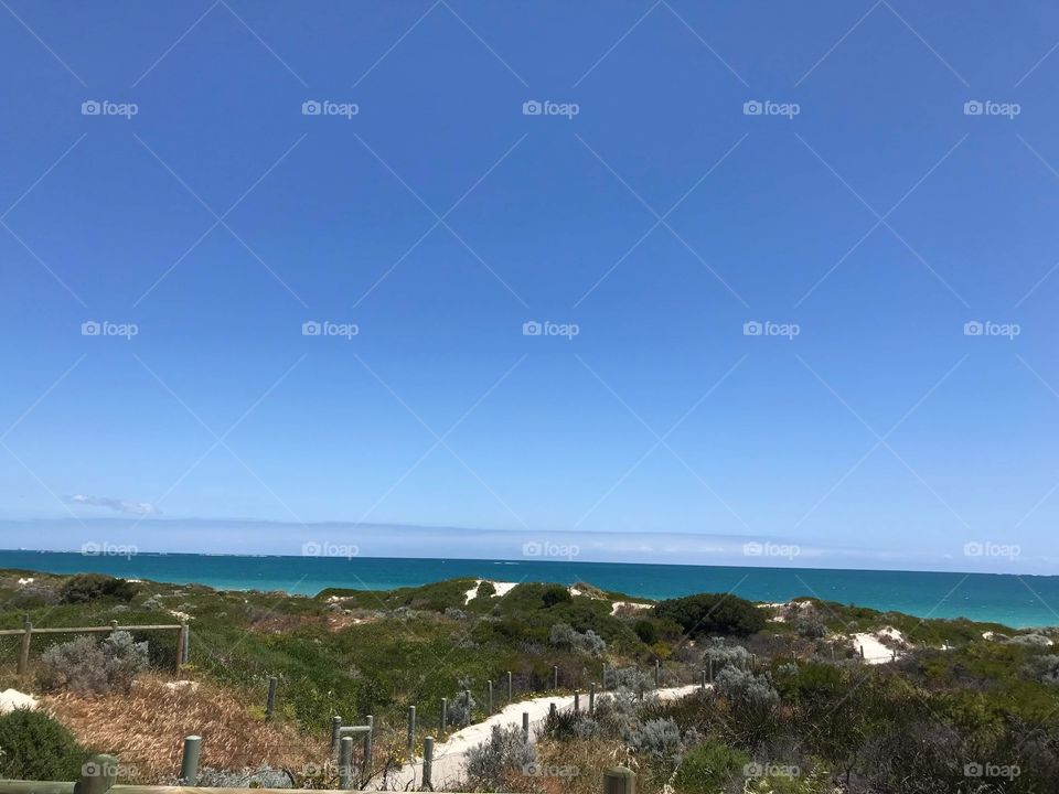 Relaxing view of the seashore 