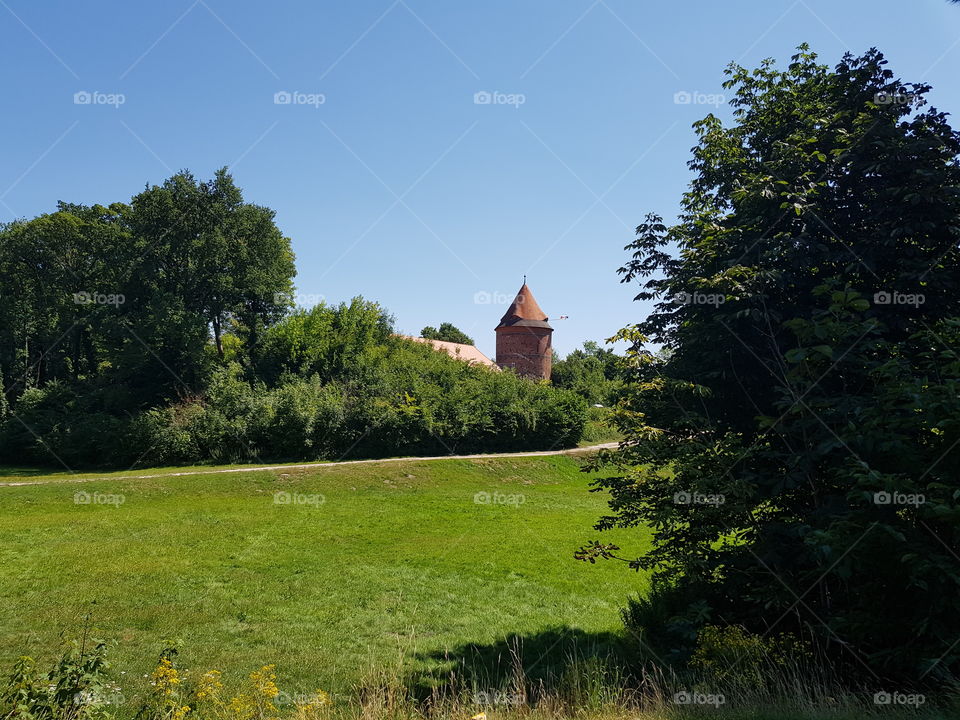 castle Tower in plau am see