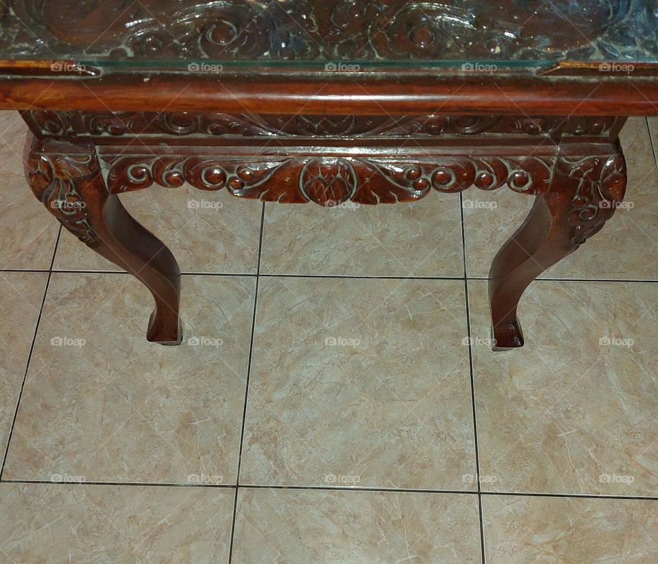 unique wood carving table legs