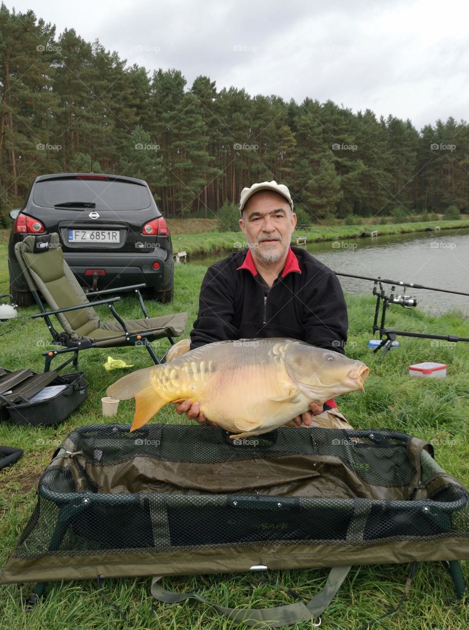 End of fishing season. Carp 12 kg