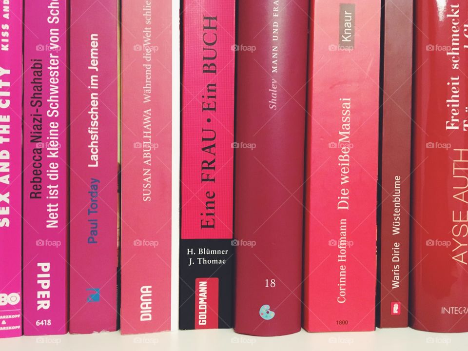 Books with pink cover 