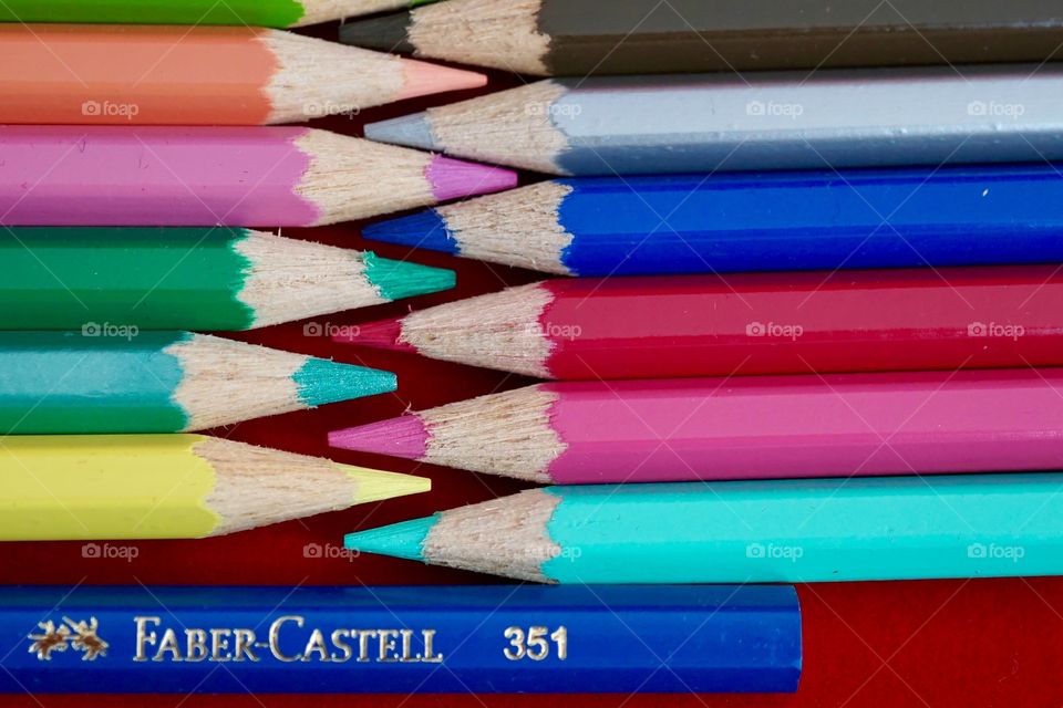 Faber-Castell Colouring Pencils Flatlay