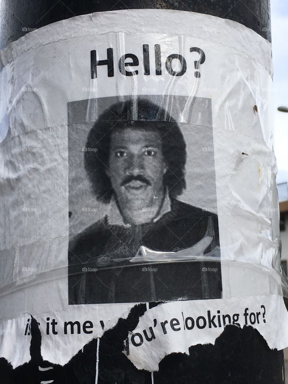 Ad in a pole - Boulder. CO