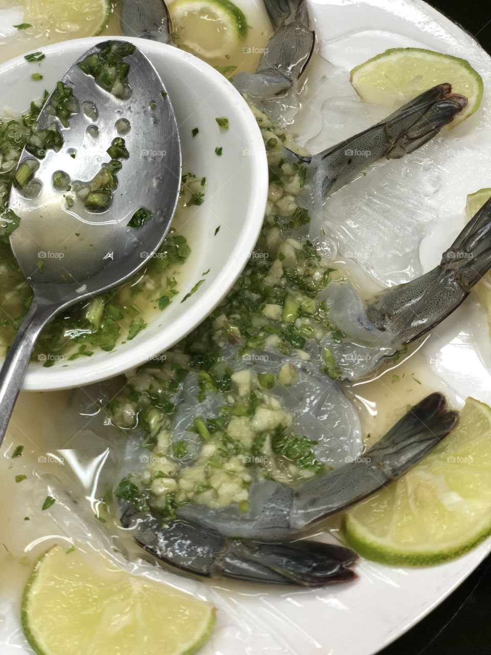 Ceviche shrimp in bkk