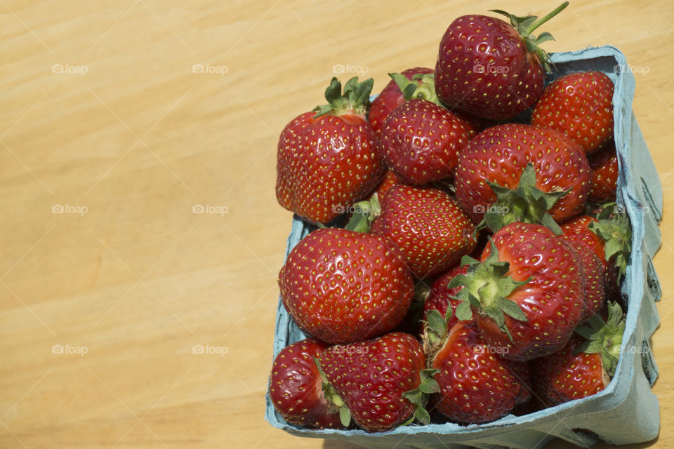 Freshly Picked Strawberries 