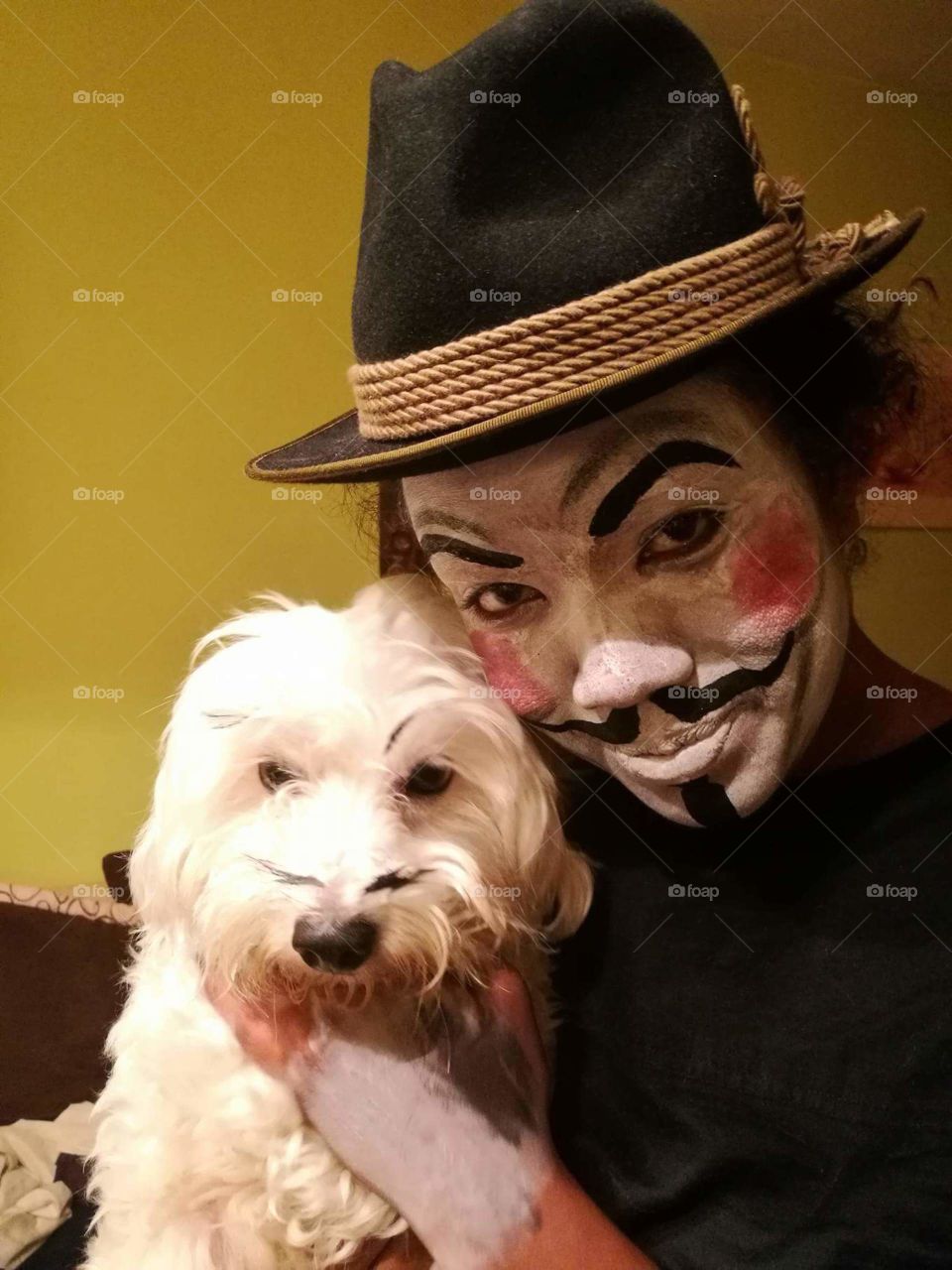 anonymous and dog