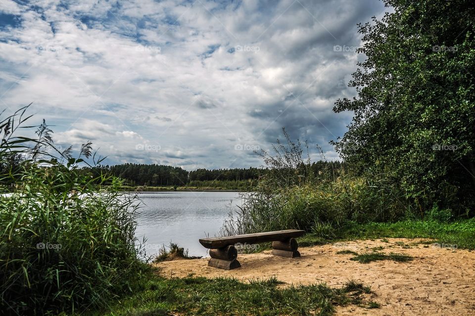Relaxing place near lake