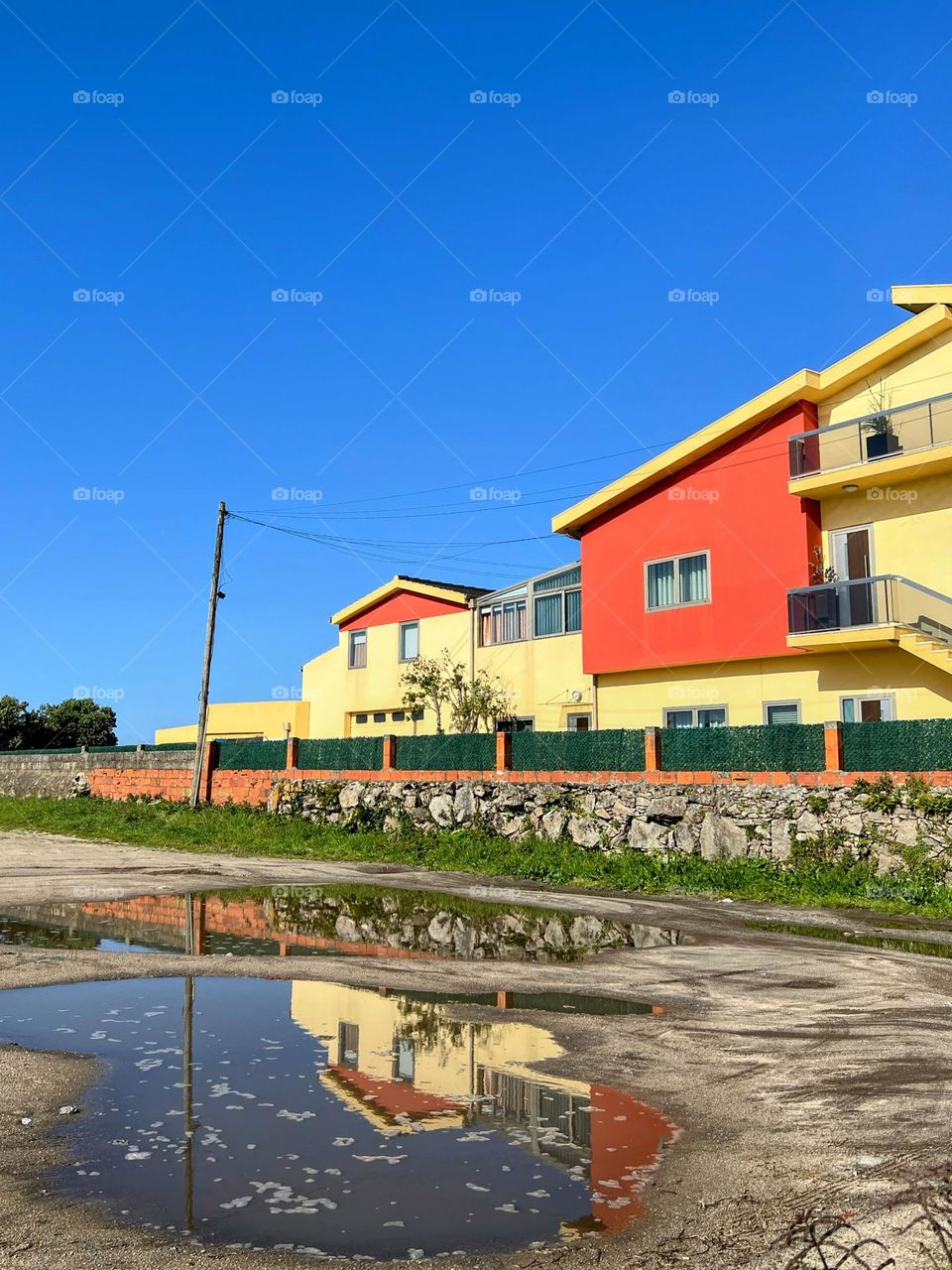 House in the reflection 