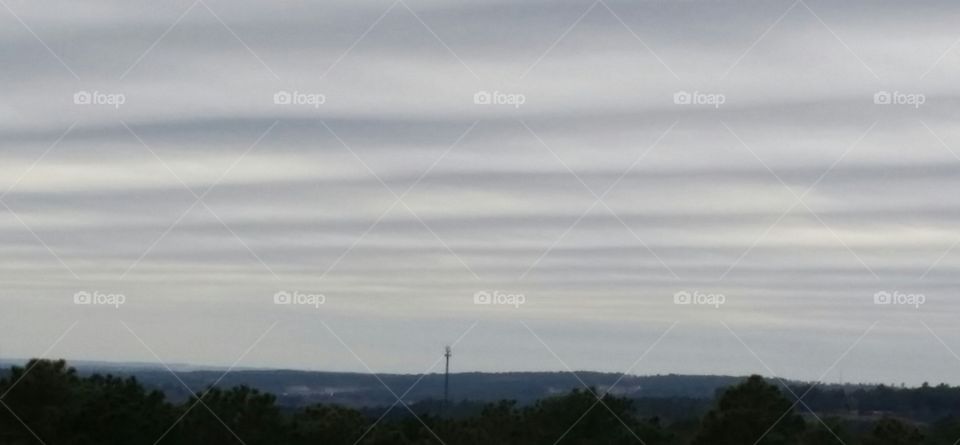 Folded sky. A shelf cloud moved through the area. this picture of the sky reminds me of something folded.