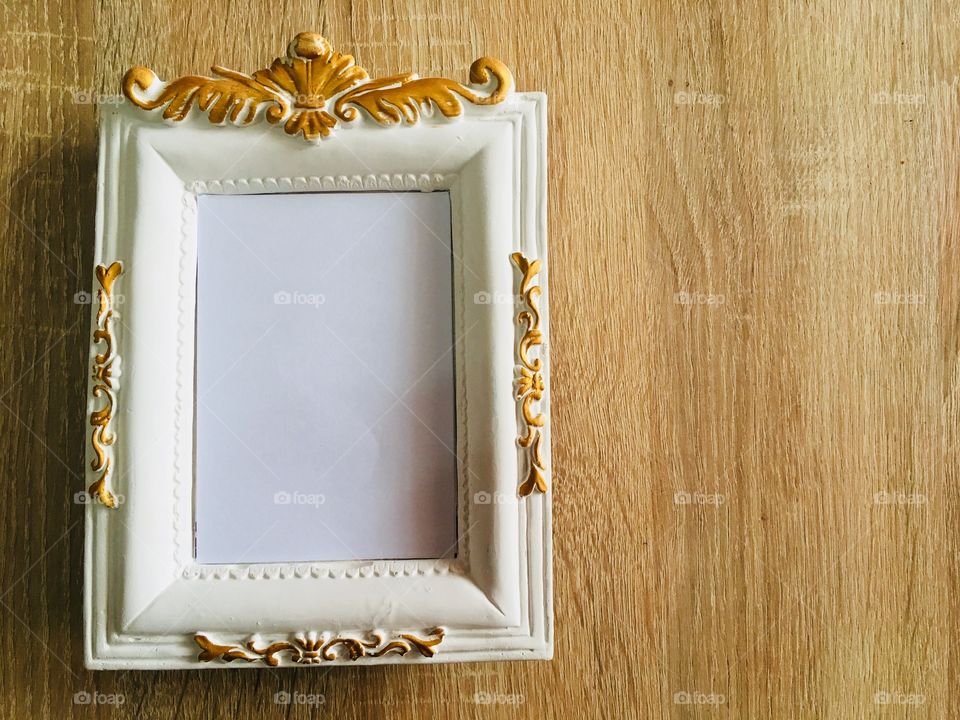 Blank photo frame