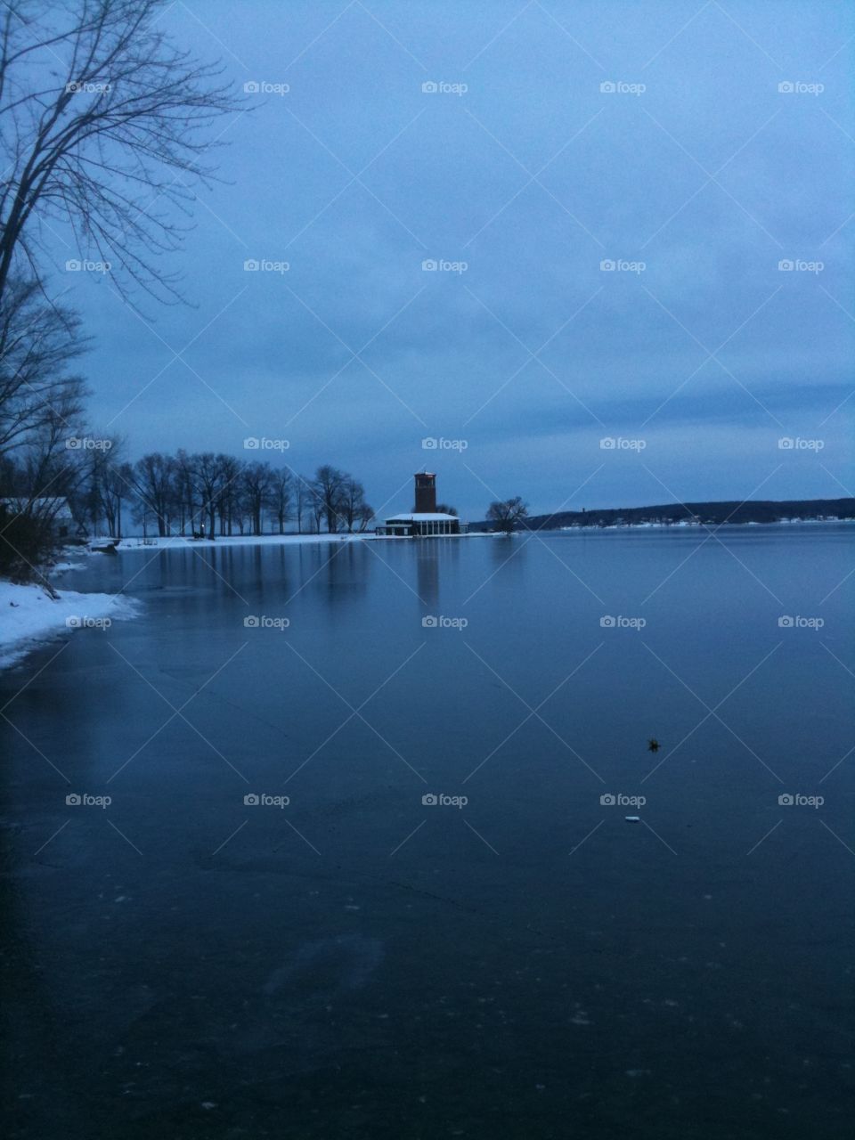 Water, No Person, Winter, Lake, Landscape