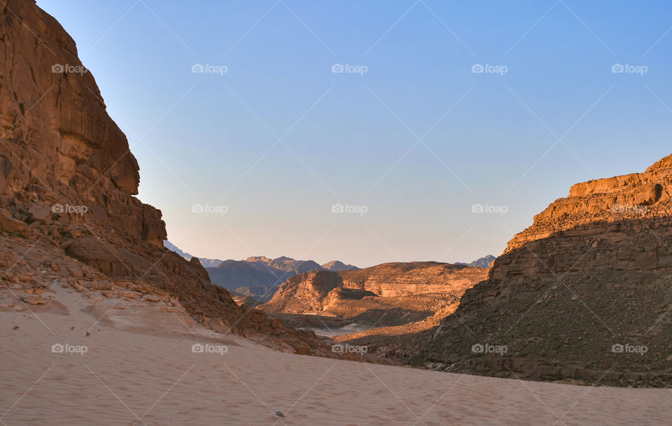 Early evening in the desert