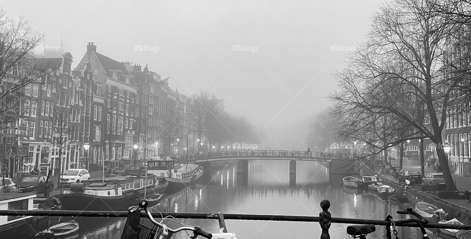 Canal in the mist