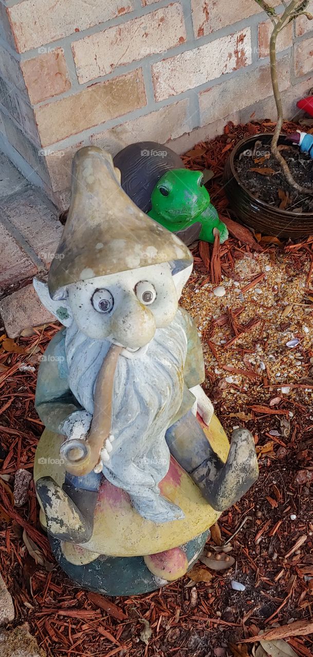 vintage lawn gnome