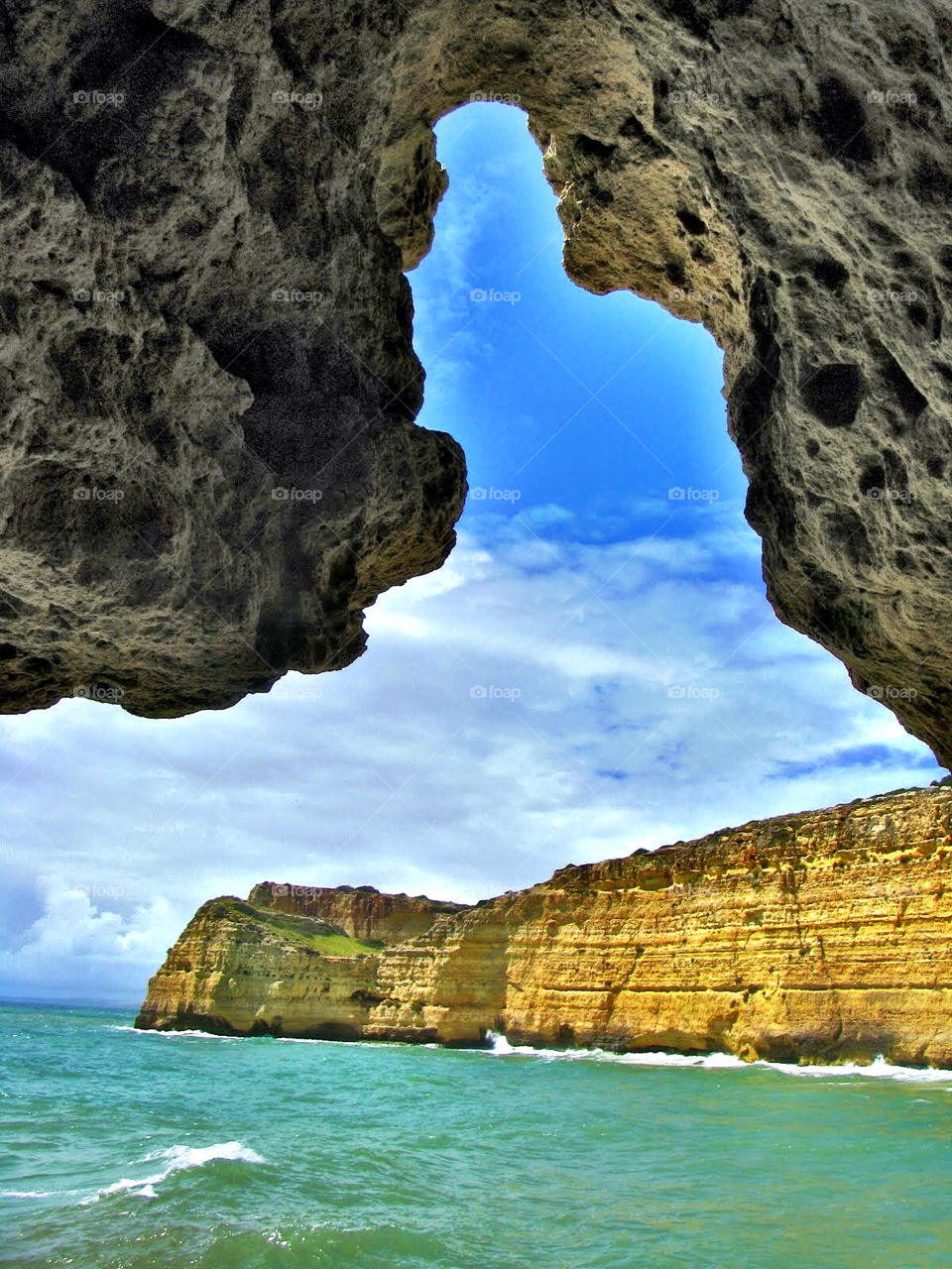 Beautiful coast at the Algarve