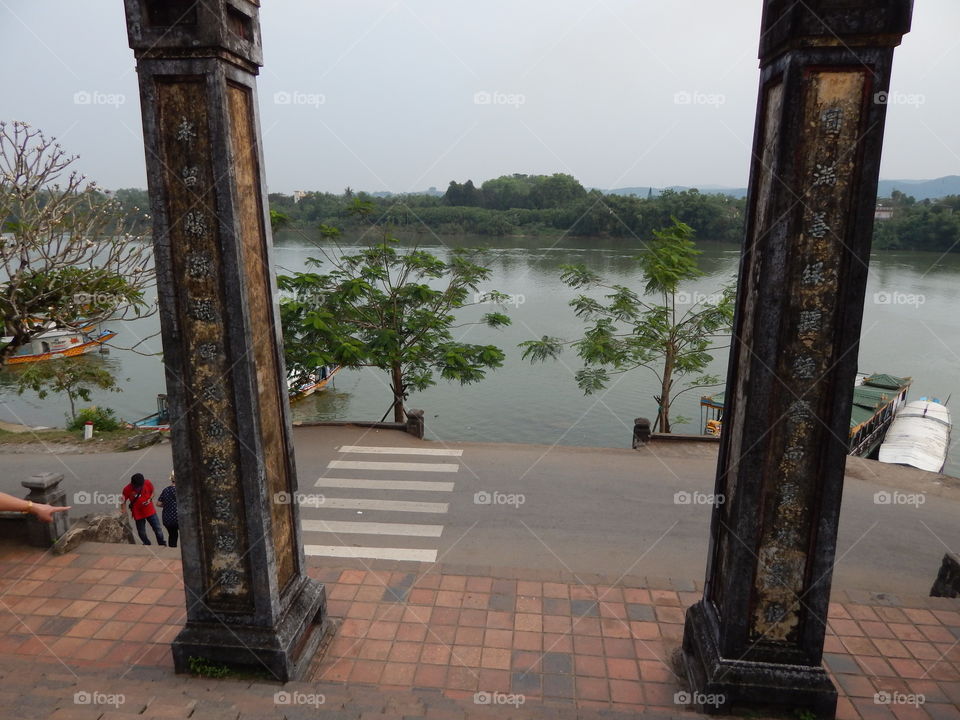 A view of the perfume river 