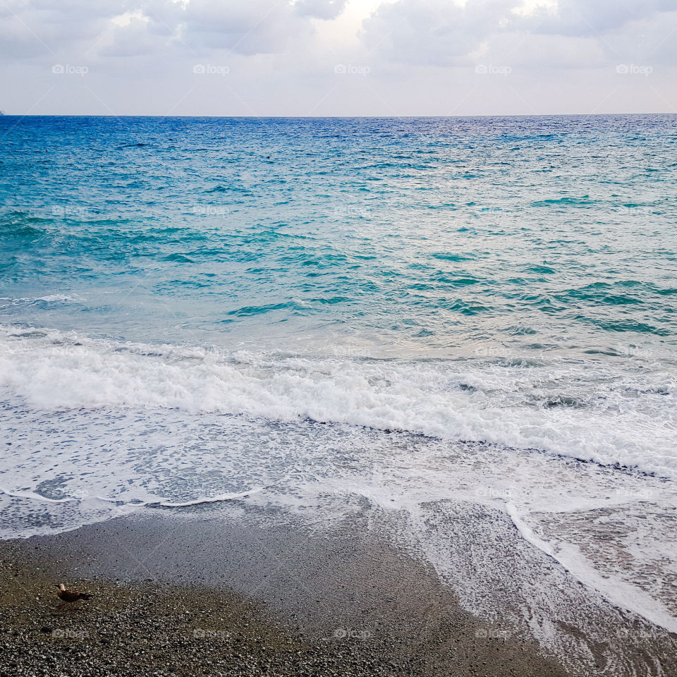 Seascape in Monterosso al mare in Italy