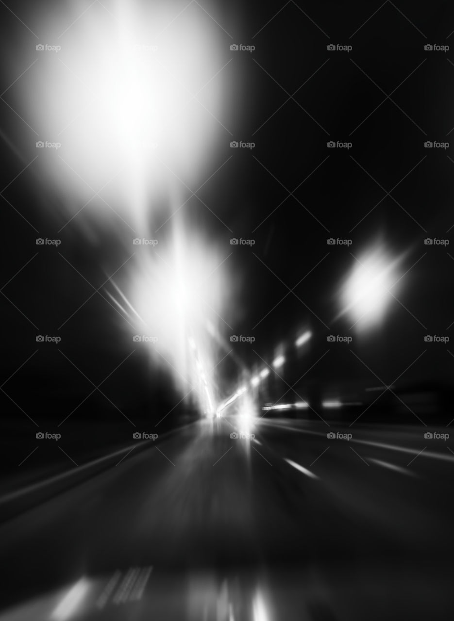 Black and white speed road abstraction