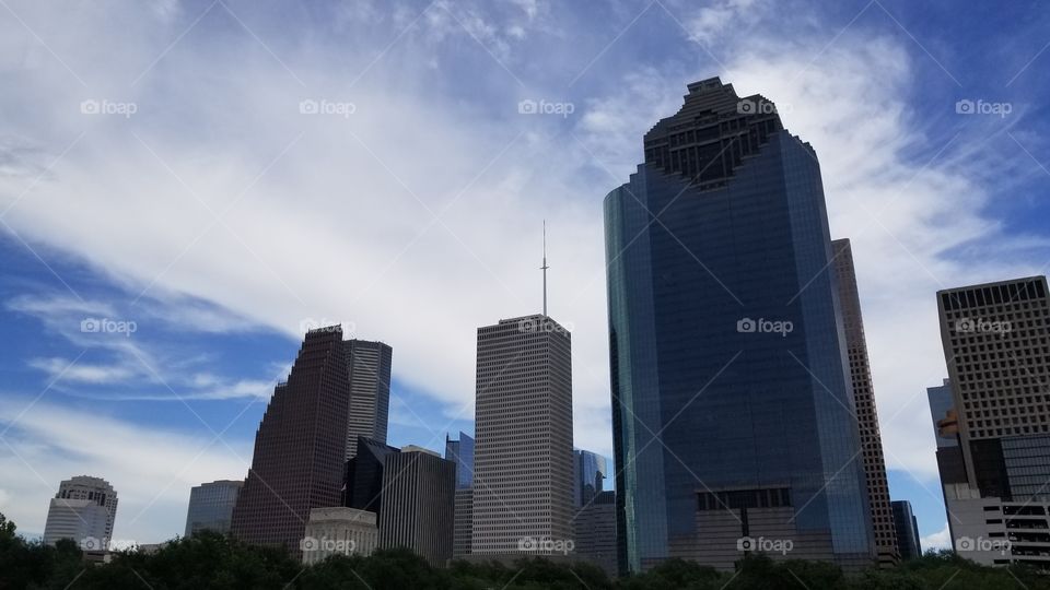 Closeup of the city of Houston. This is very much like the previous picture I posted, but it is from a differemt angle.