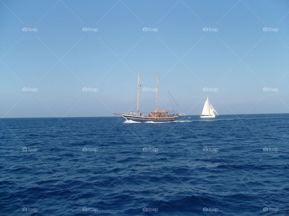 Malta seascape with boat