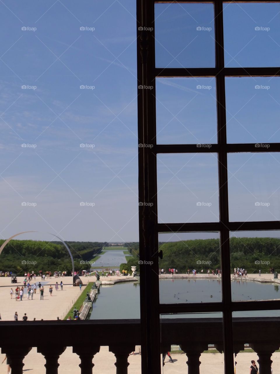 Half opened window in Versailles