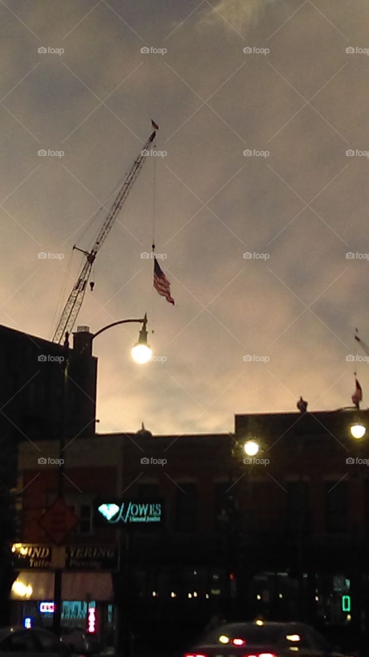 City, Sunset, Light, No Person, Travel