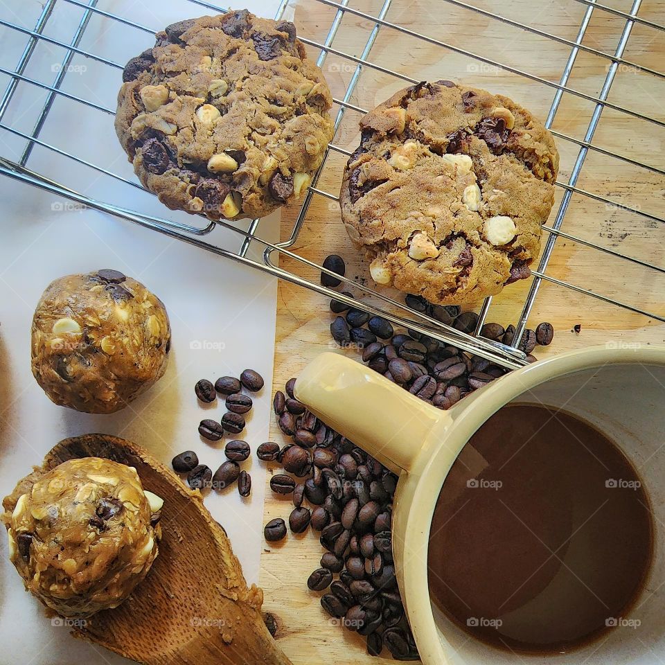 Oatmeal chocolate chip espresso cookies ☕️ 🍪