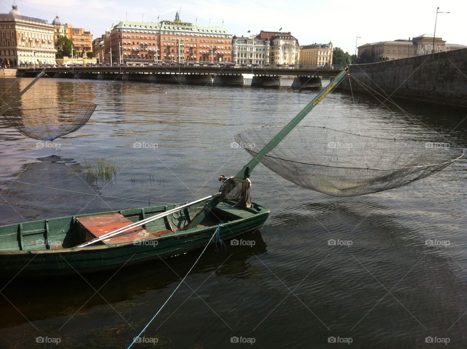 Fishing boat, Stockholm central area