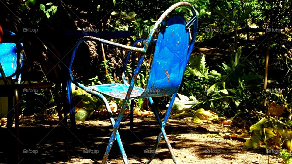 Old Blue Chair