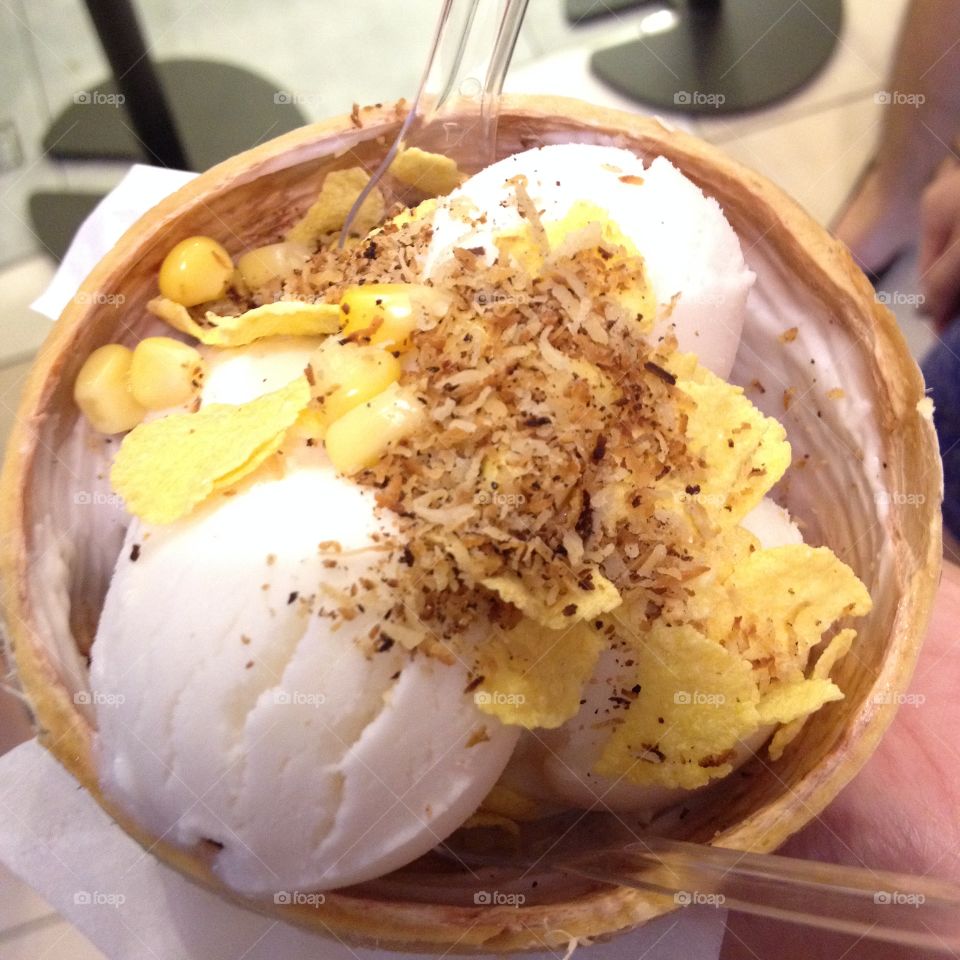 Coconut ice cream- Sangkaya
