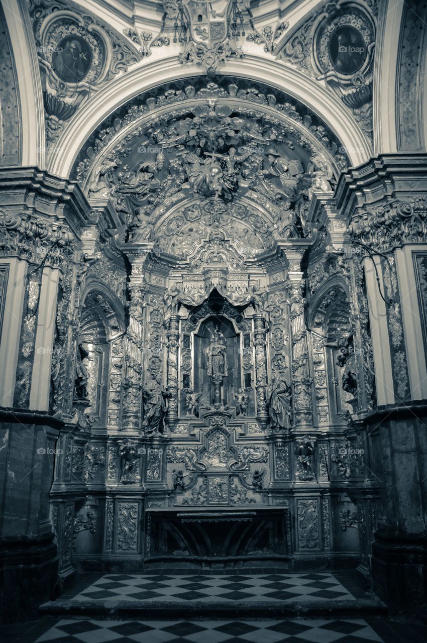 Capilla de la Virgen del Pilar. Capilla de la Virgen del Pilar, Catedral de Albarracin (Albarracin - Spain)