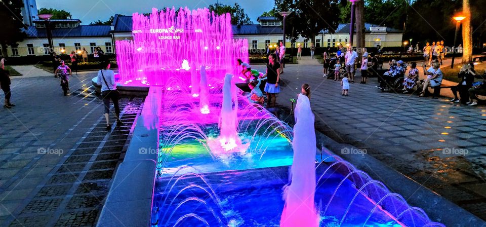 Musical Fountain.Druskinenkai, July, 2019.
