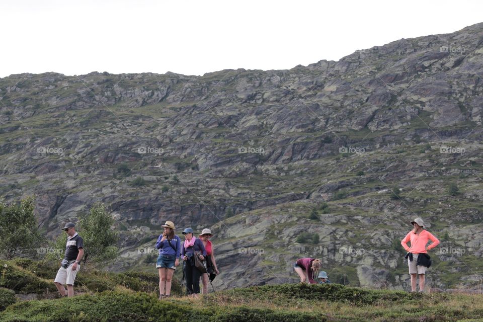 Tourists. Tourists in the swiss Alps

