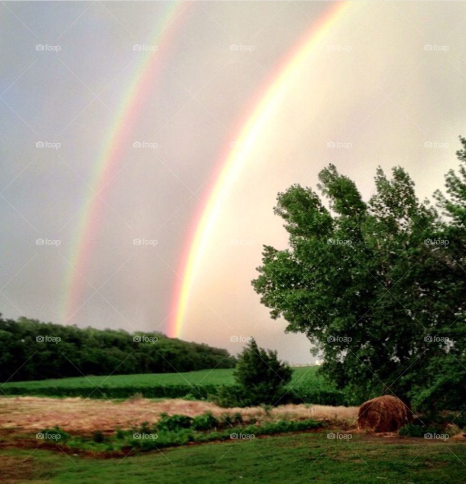 Double Rainbow. After the storm