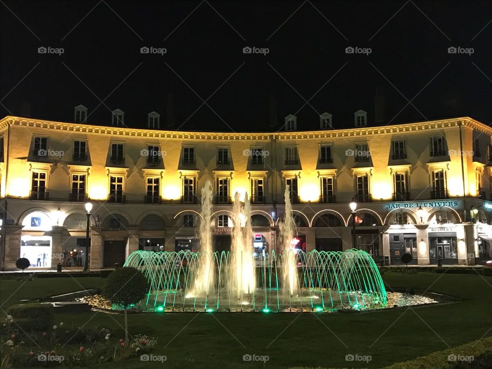 Hotel de Ville by night, Tours, France