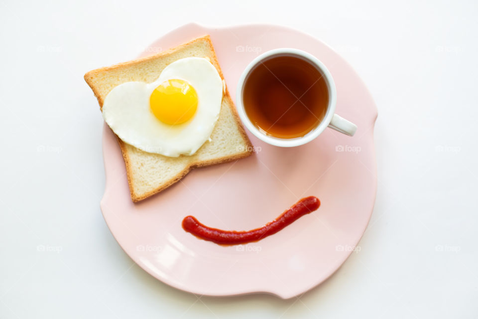 Studio shot of morning brakfast