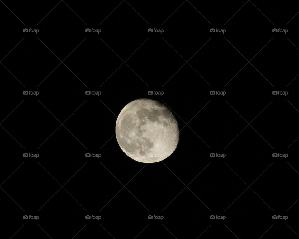 High angle view of planetary moon