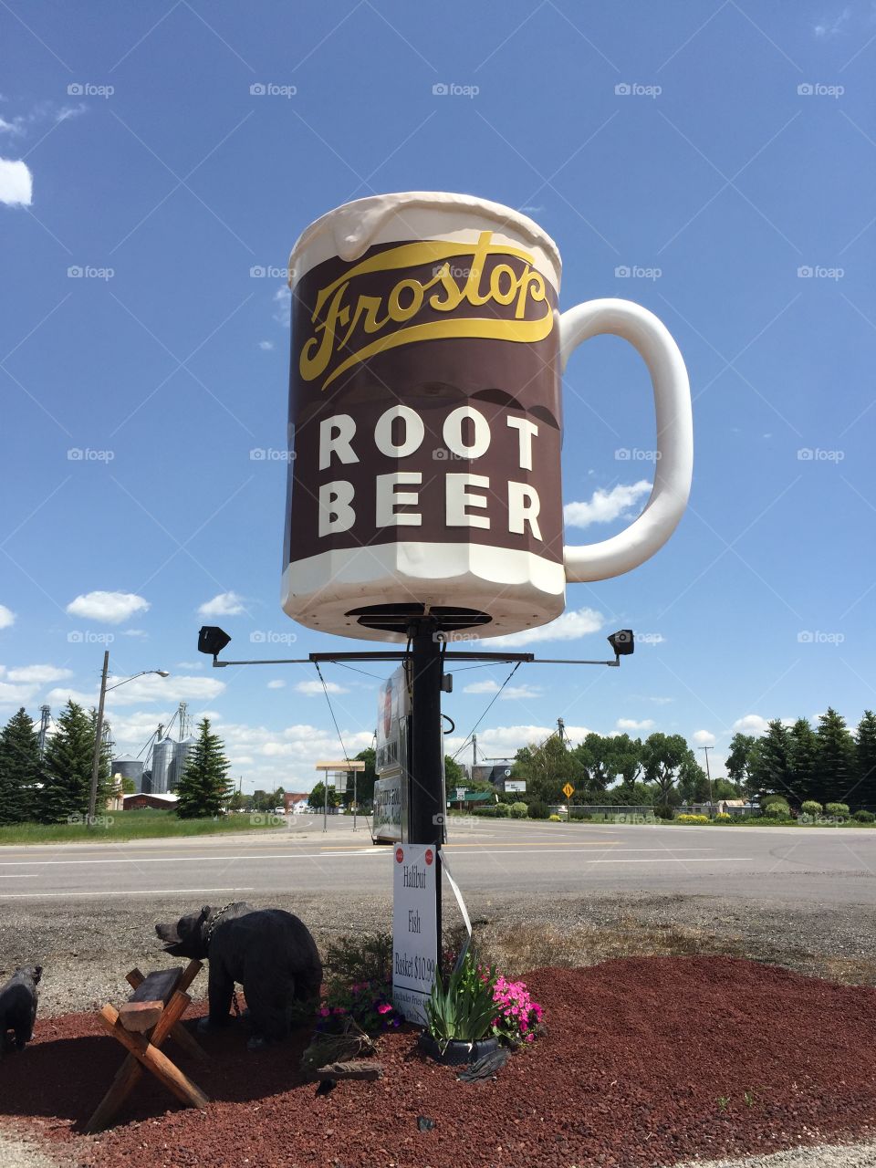 Vintage root beer sign