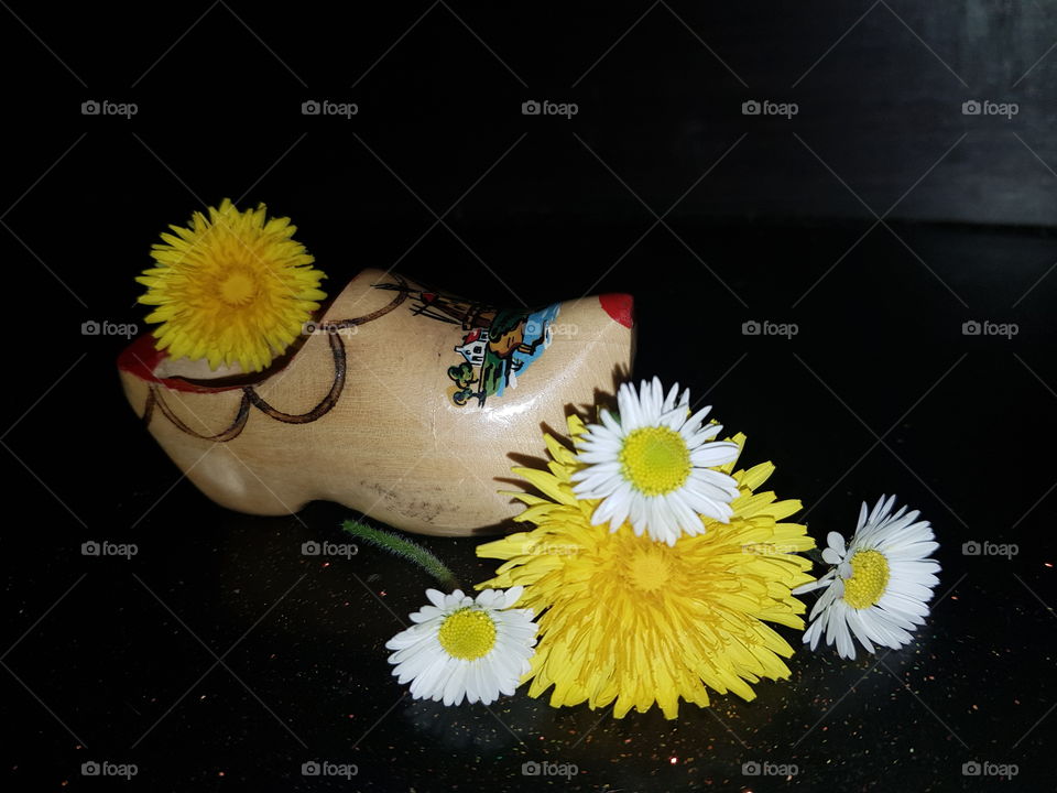 Really Dutch clogs and flowers