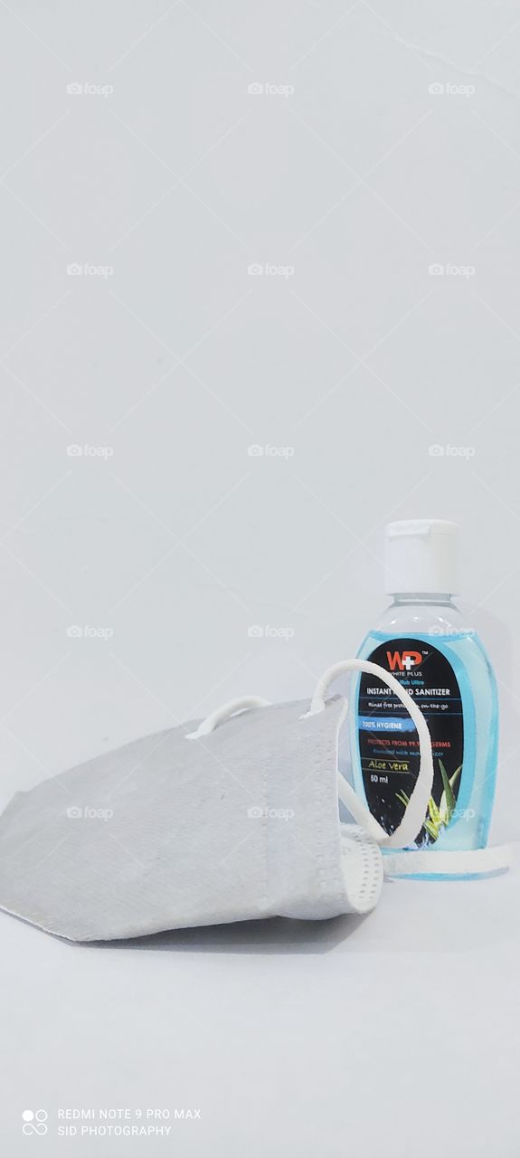 mask & sanitizer (the threat is the virus,not the people)