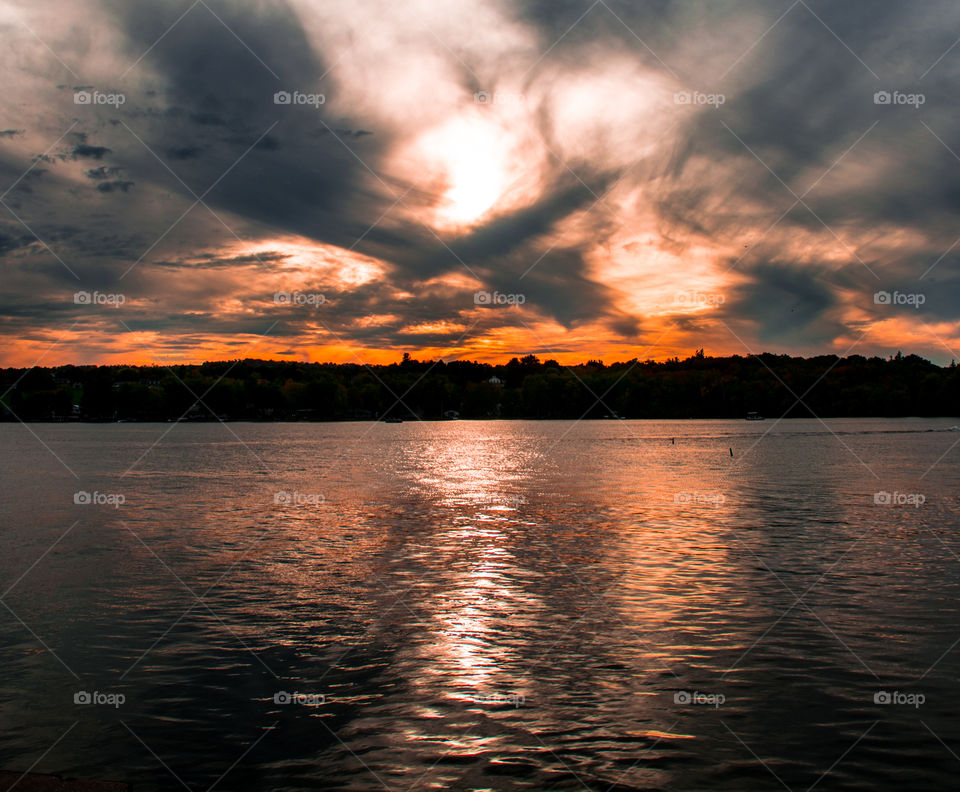 lake sunset. canandaigua lake sunset